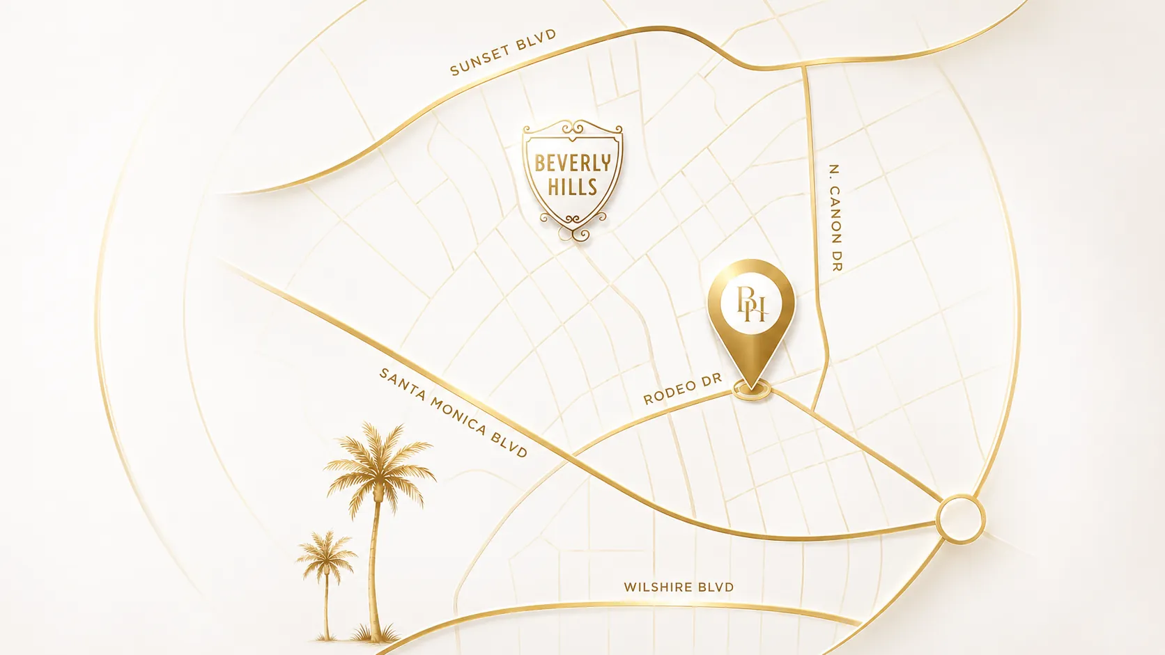 Ecobel Med Spa Beverly Hills location map outline